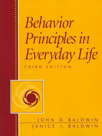 Book Behavior Principles in Everyday Life free