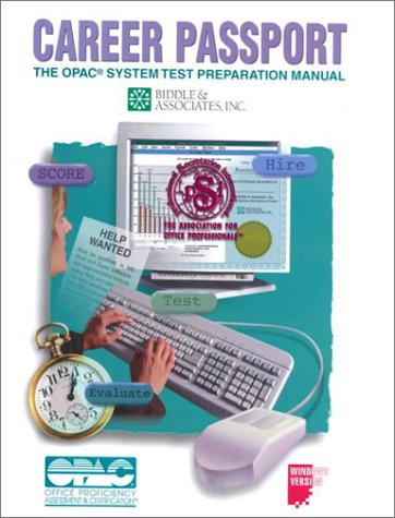 Book Career Passport: Opac System Test Preparation Manual free