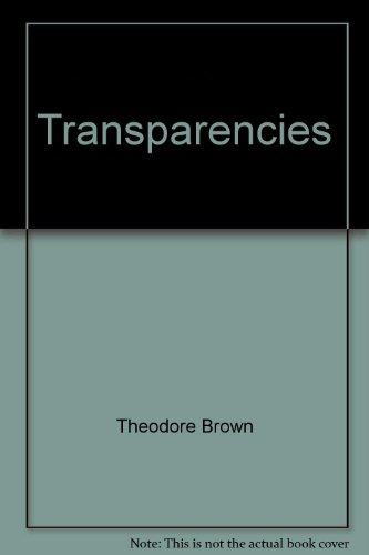 Book Chemistry The Central Science Transparency Pack (chemistry The Central Science, Transparency Pack) free