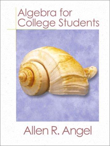 Book Algebra for College Students free