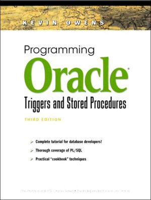 Book Programming Oracle Triggers and Stored Procedures (3rd Edition) (Prentice Hall PTR Oracle Series) free
