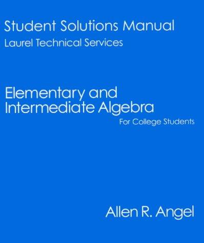Book Elementary and Intermediate Algebra for College Students free