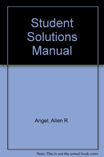 Book Algebra for College Students, Solutions Manual free