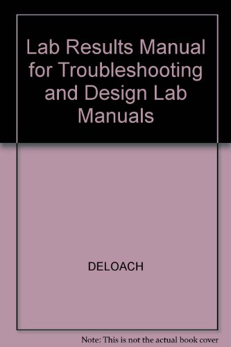Book Lab Results Manual for Troubleshooting and Design Lab Manuals free