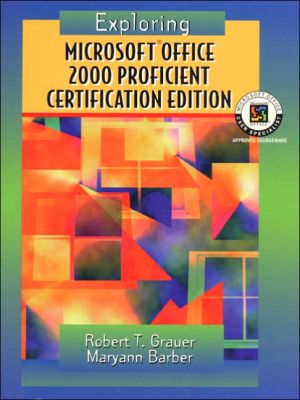 Book Exploring Microsoft Office Professional 2000, Proficient Certification Edition free