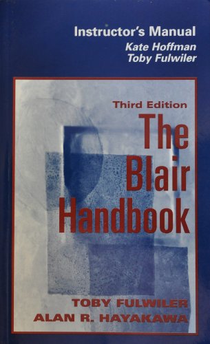 Book Instructor's Manual The Blair Handbook free