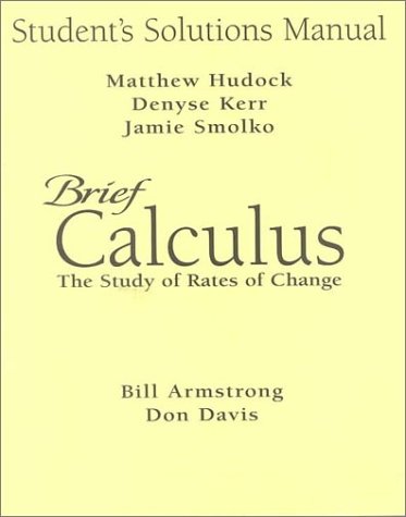 Book Brief Calculus: The Study of Rates of Change free
