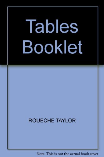 Book Tables Booklet free