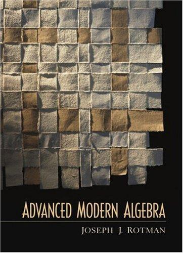 Book Advanced Modern Algebra free