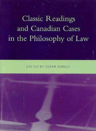 Book Classic Readings and Canadian Cases in the Philosophy of Law free