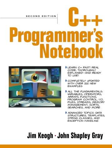 Book C++ Programmer's Notebook (2nd Edition) free