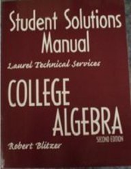Book Student Solutions Manual College Algebra 2nd Edition free