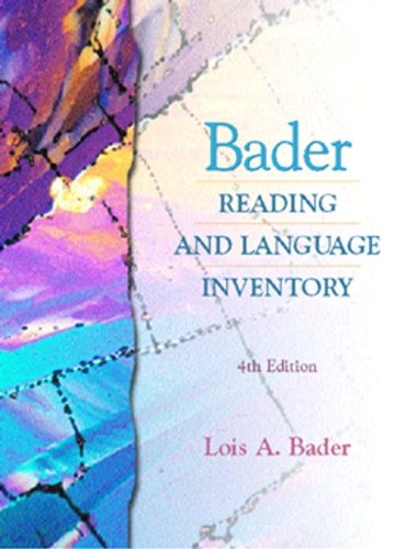 Book Bader Reading and Language Inventory free
