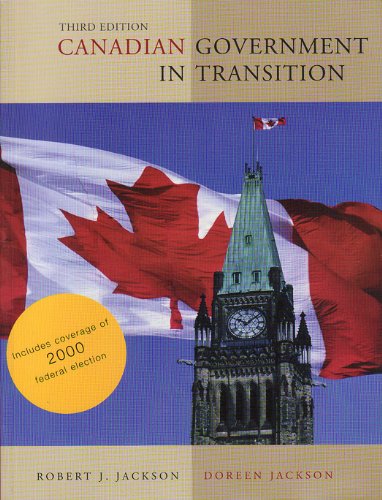 Book Canadian Government in Transition Cdn free
