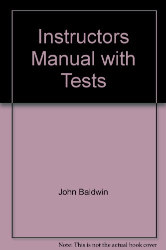 Book Instructors Manual With Tests free