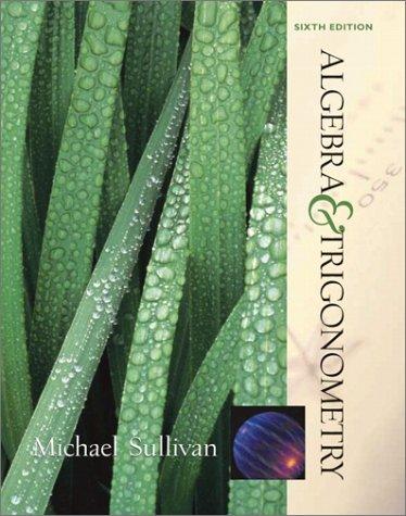 Book Algebra and Trigonometry (6th Edition) free