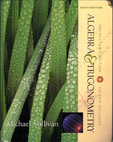 Book Algebra&Trigonometry (Instructor's Edition with CD Rom) free