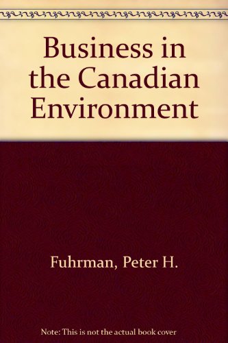 Book Business in the Canadian Environment free