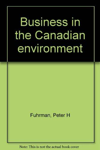 Book Business in the Canadian environment free