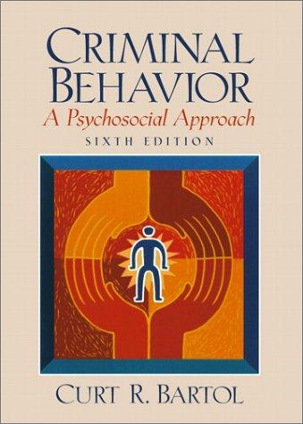 Book Criminal Behavior: A Psychosocial Approach free