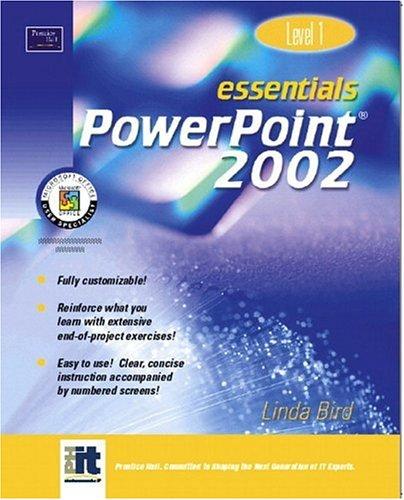 Book Powerpoint 2002: Level 1 (Essentials 2002 Series) free