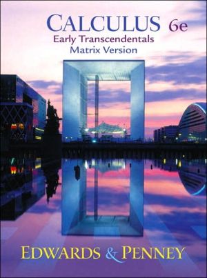 Book Calculus, Early Transcendentals Matrix Version (6th Edition) free