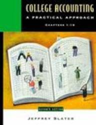 Book College Accounting: A Practical Approach, Chapters 1-10 (7th Edition) free
