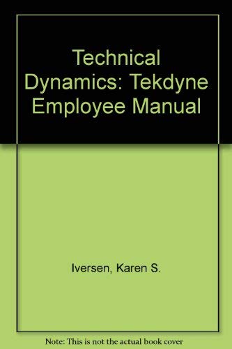 Book Technical Dynamics: Tekdyne Employee Manual free