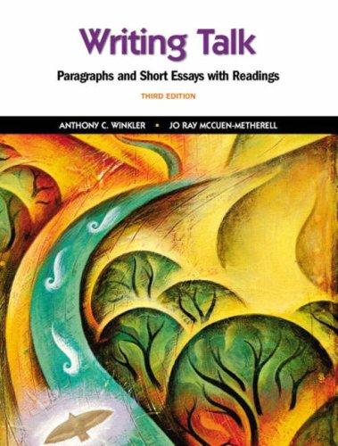 Book Writing Talk: Paragraphs and Short Essays with Readings (3rd Edition) free