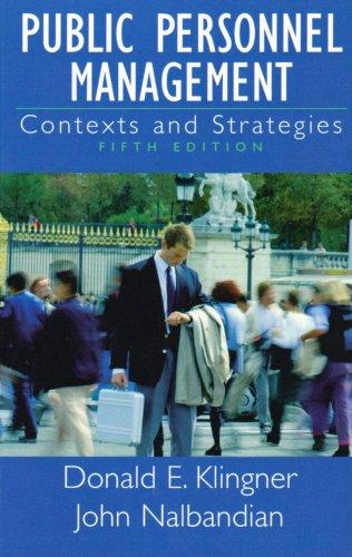 Book Public Personnel Management: Contexts and Strategies (5th Edition) free
