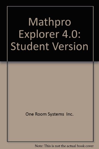 Book Mathpro Explorer 4.0 Student Version free