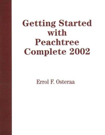 Book Getting Started with Peachtree Complete 2002 free