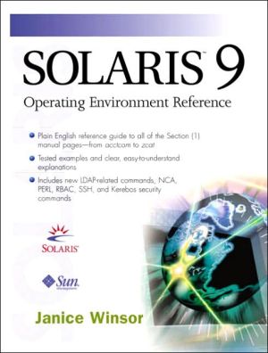 Book Solaris 9 Operating Environment Reference free