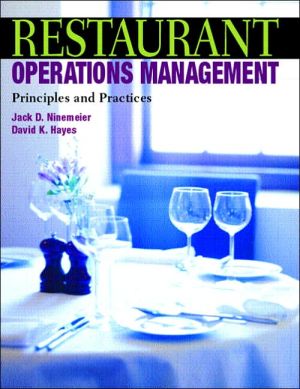 Book Restaurant Operations Management: Principles and Practices free