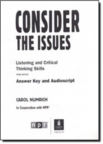 Book Consider The Issues Answer Key free