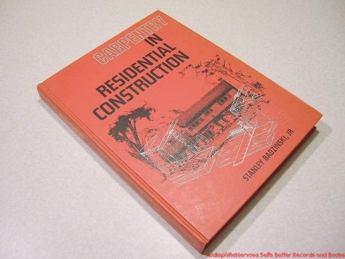 Book Carpentry in residential construction free