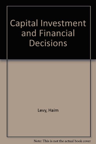 Book Capital investment and financial decisions free