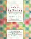 Book Methods For Teaching: Promoting Student Learning In K-12 Classrooms free