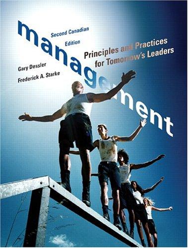 Book Management: Principles And Practices For Tomorrow's Leaders, Second Canadian Edition (2nd Edition) free