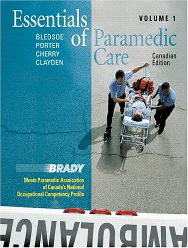 Book Essentials of Paramedic Care - Canadian Edition, Volume I (v. 1) free
