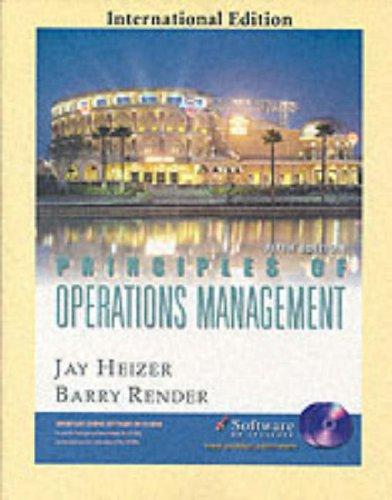 Book Principles Of Operations Management (international Edition) free
