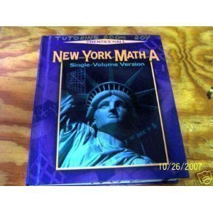 Book New York Math A: Single Volume Version free Book New York Math A: Single Volume Version free