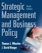 Book Strategic Management And Business Policy (international Edition) free