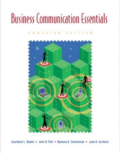 Book Business Communication Essentials, First Canadian Edition free