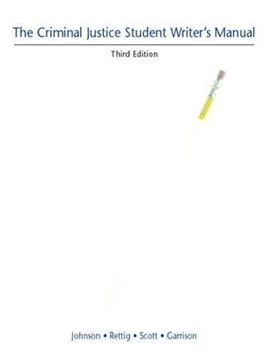 Book Criminal Justice Student Writer's Manual, The (3rd Edition) free