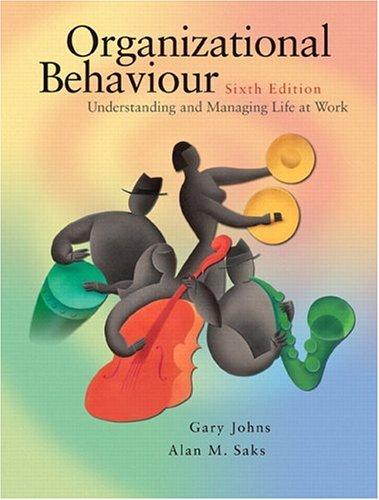 Book Organizational Behaviour: Understanding And Managing Life At Work free