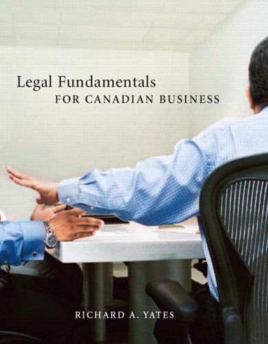 Book Legal Fundamentals for Canadian Business free