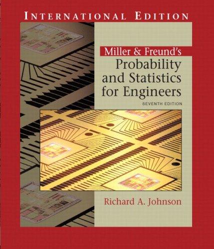 Book Miller And Freund's Probability And Statistics For Engineers free