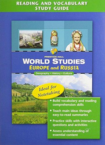 Book WORLD STUDIES: EUROPE AND RUSSIA READING AND VOCABULARY STUDY GUIDE ENGLISH 2005C free
