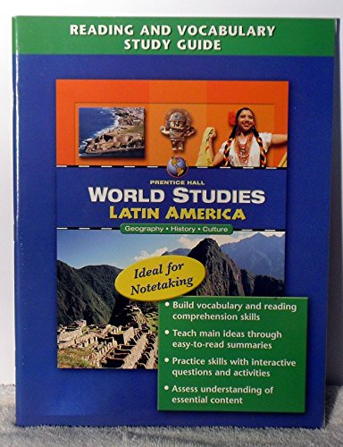 Book WORLD STUDIES: LATIN AMERICA READING AND VOCABULARY STUDY GUIDE ENGLISH 2005C free